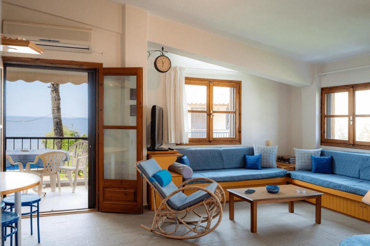 Apartmán Seahouse With View Psakoudia Exteriér fotografie