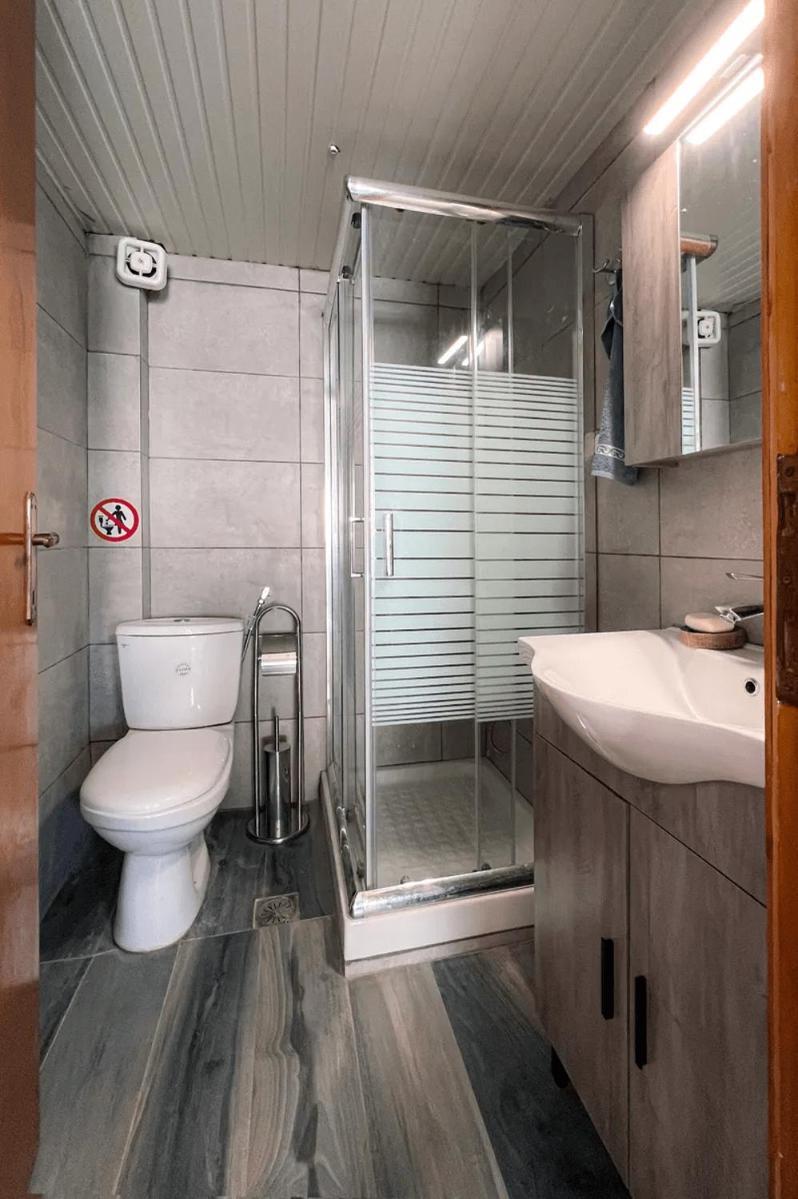 Apartmán Seahouse With View Psakoudia Exteriér fotografie